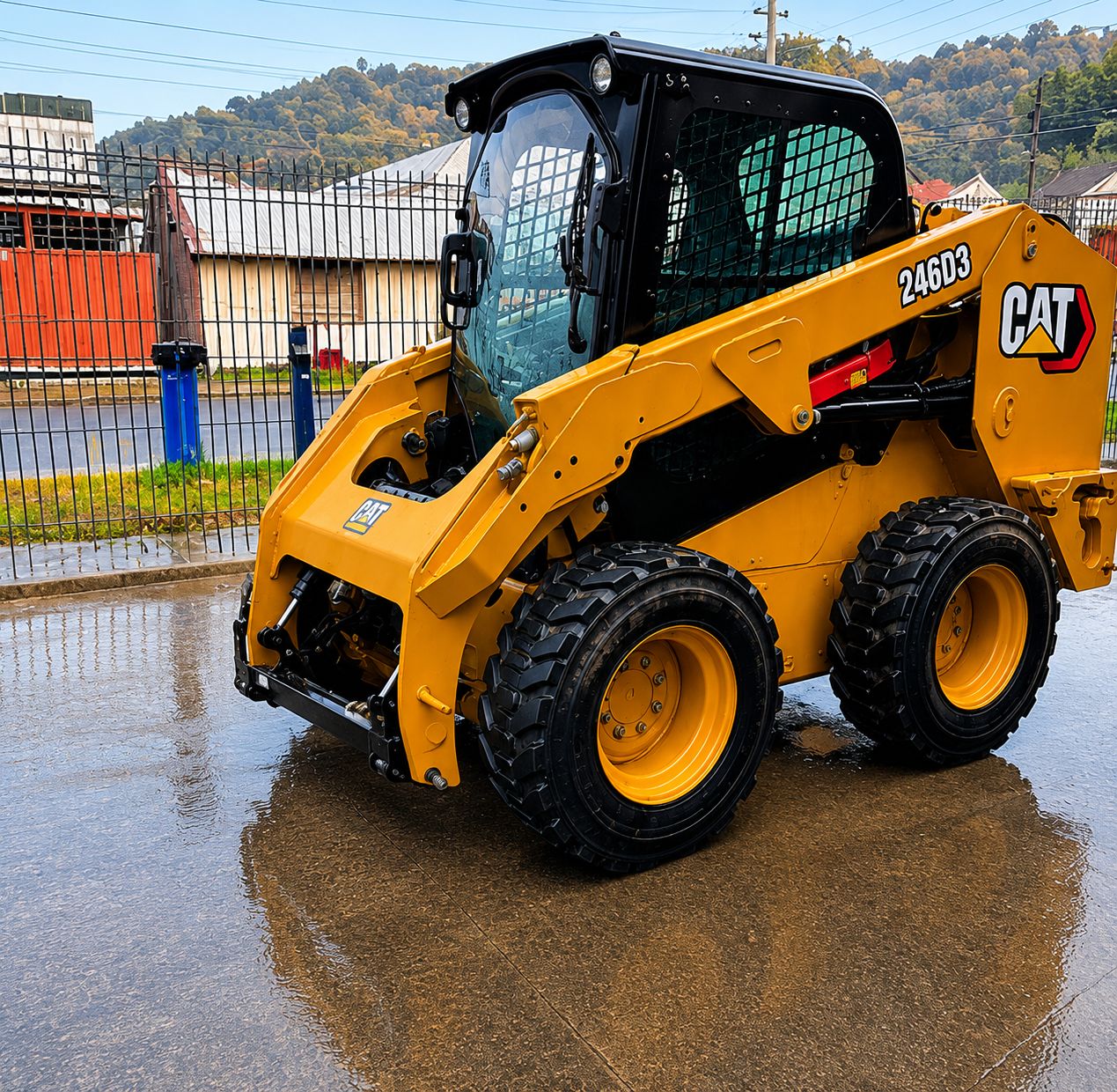 MINICARGADOR CATERPILLAR - BRAZO EXCAVADORA